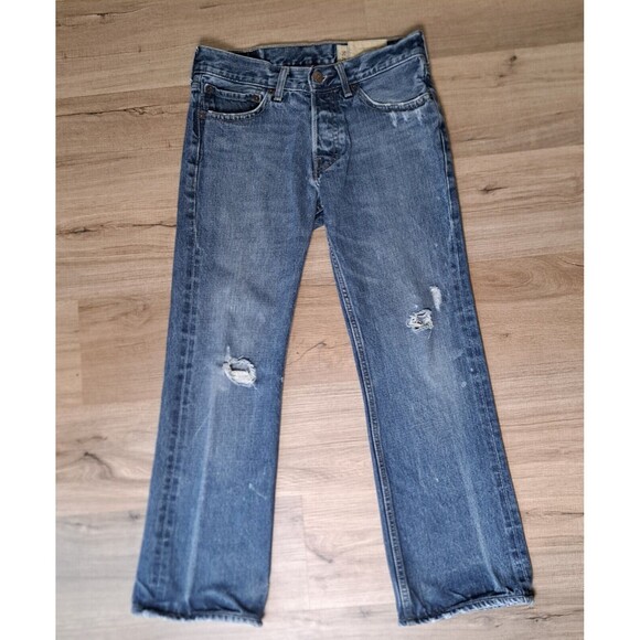 Hollister Other - Vintage Hollister Men's Blue Jeans Button Fly Distressed Y2K Preppy Size 30x29